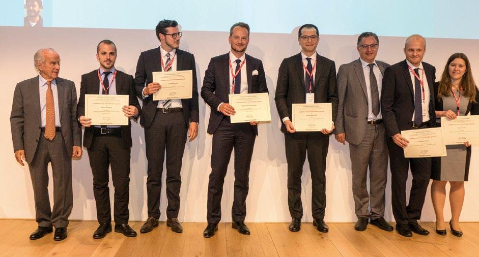 ANNUAL REPORT - Activities Giuseppe Vita, UniCredit Chairman (on the left) e Vedat Sertac Yeltekin, Head of UniCredit Corporate Learning (the third from right) with the winners of the second edition