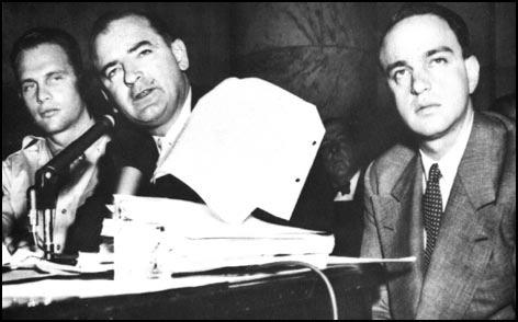 In 1950, Wisconsin Senator Joseph McCarthy emerged as the leader of the anti-communist Red