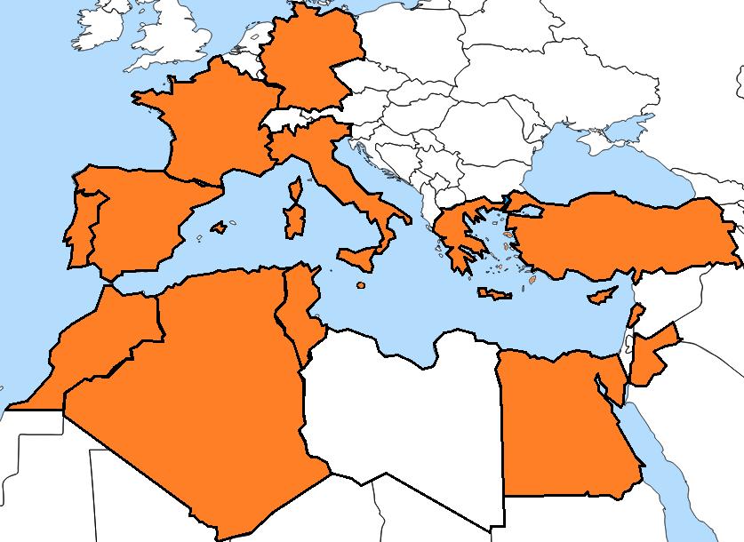 Funding Funding Parties Algeria Cyprus Egypt France Jordan Greece