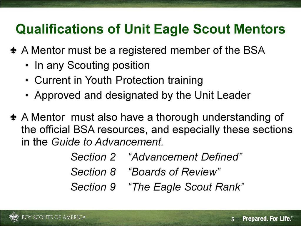 If you re not registered with the BSA, or if your Youth Protection training is not up to date, then you need to take care of that. It doesn t matter what your position is.