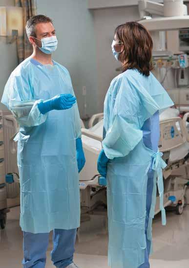 NEW! 8575 SafetyPlus Polyethylene Gown Comfortable. Safe. Cost-effective. For those looking for the right gown at the right price, the SafetyPlus Polyethylene Gown is the perfect solution.