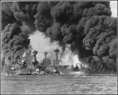 HISTORY & TRADITIONS Page 14 7 December 1941: Just before 8 a.m. on December 7, 1941, hundreds of Japanese fighter planes attacked the American naval base at Pearl Harbor near Honolulu, Hawaii.