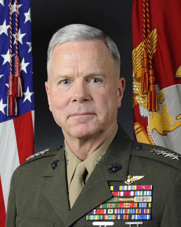 General James F. Amos Commandant of the Marine Corps On October 22, 2010 General James F. Amos assumed the duties of Commandant of the Marine Corps.