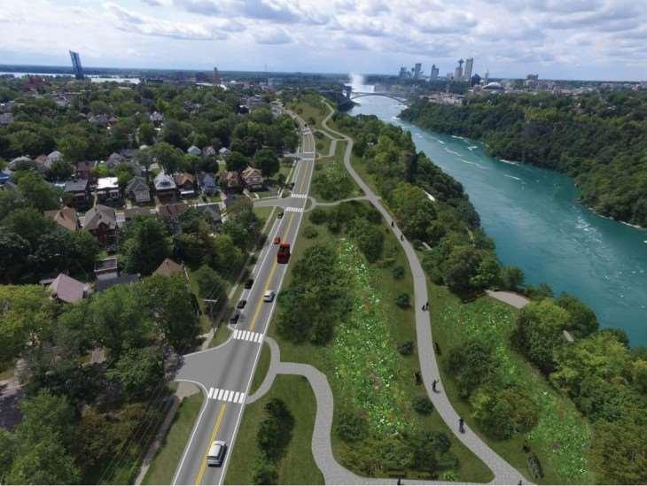 (Rendering of RMP Parkway Removal) Thank you for considering an investment in the City of Niagara Falls. 631 Chilton Avenue is located on the brim of the Niagara Gorge.