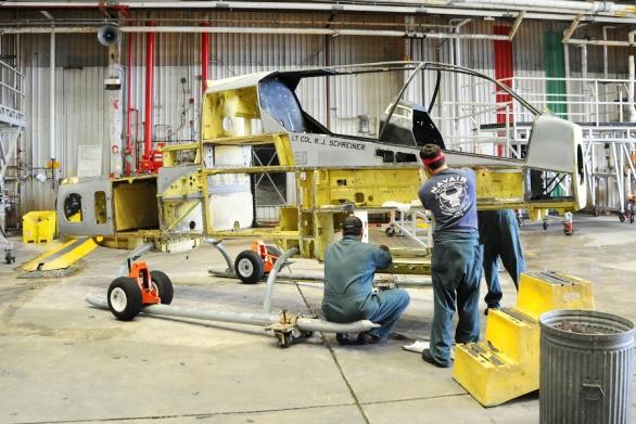 FRC East performs depot level repair and maintenance on the v 22 Osprey, AV 8B Harrier, AH 1 Cobra, UH 1 Iroquois (Huey), H 46 Sea Knight, H 53 Super Stallion, and the MQ 8 Firescout.
