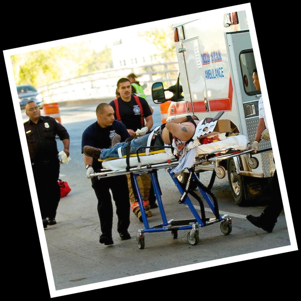EMTs and paramedics are at the highest level of potential exposure to blood, body fluids and
