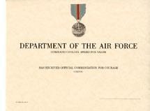 MAJCOM Level: Director USAFE/A1 IN TURN (Secretary of the Air Force is final approving authority) GSU/Associate Units: Submit through chain of command Award Description: A gold-colored medal bearing