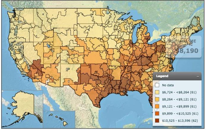 Considerable Geographic Variation in Costs Source: Medicare spending per capita, Dartmouth Atlas