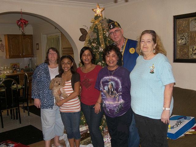 Post 16 members delivered presents and food baskets on December 22, 2011.