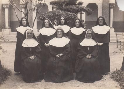 In 1924, the Massachusetts Sisters of Notre Dame were invited to Okayama, Japan to take over the school that had been run by the Sisters of the Infant Jesus, who no longer had enough sisters to