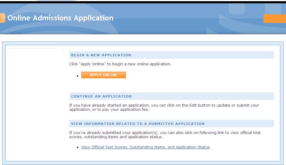 online application You now have