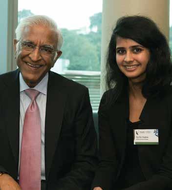 NR THADANI SCHOLARSHIP FOSTERS EXCELLENCE Following his establishment of the NR Thadani Scholarship in 2009, member of the SMU Board of Trustees and Chairman of Enterprise Board, SMU Institute of