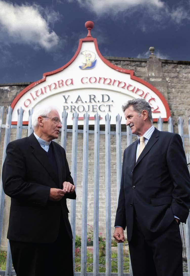 Building Foundations Fr Neal Carlin, Director of the Columba Community with Fund Chairman Dr Denis Rooney CBE.