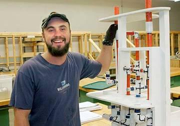 First Plumbing Student to Write State Exam Tyler Embody, a 2006 graduate of the Plumbing Technology Program came back to Northern to study to take the State of Montana Journey s Exam.