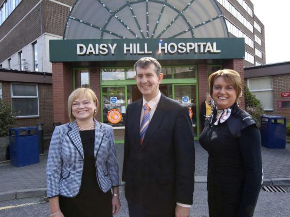 Daisy Hill Hospital Profile Mairead McAlinden, Southern Trust Chief Executive, and Chair Roberta Brownlee welcome Health Minister Edwin Poots on a recent visit to Daisy Hill Hospital Daisy Hill