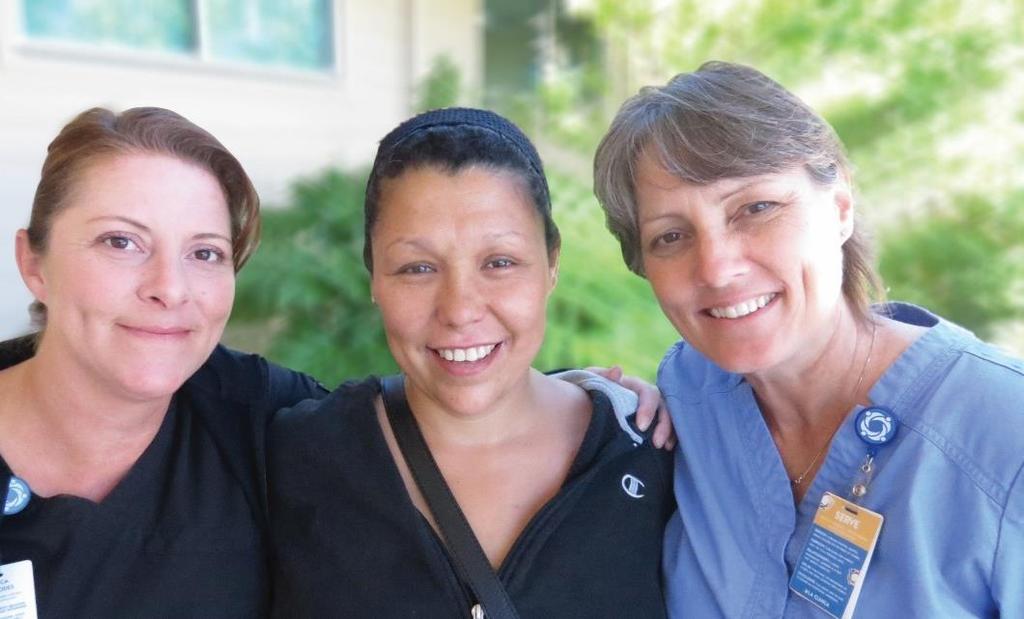 How we change lives Shannon, center, came to La Clinica near
