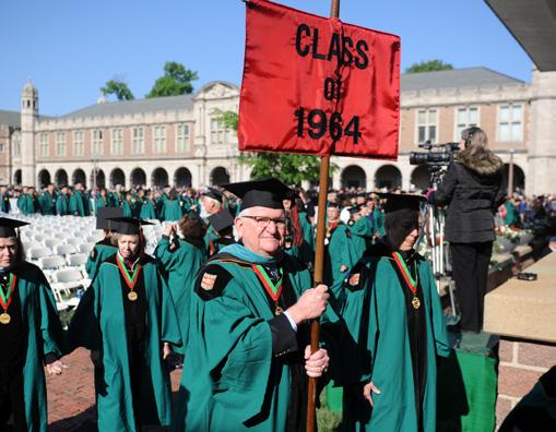 Alumni will be presented with their 50 th Reunion medallions. Families are welcome. FRIDAY, MAY 15 50 th Reunion Breakfast, Robing, Commencement March, and Lunch 7:15 a.m. 1 p.m. Rettner Gallery, Laboratory Sciences Building The Class of 1965 will lead the Commencement Procession into the Quadrangle and will sit on the Commencement stage in a covered section.