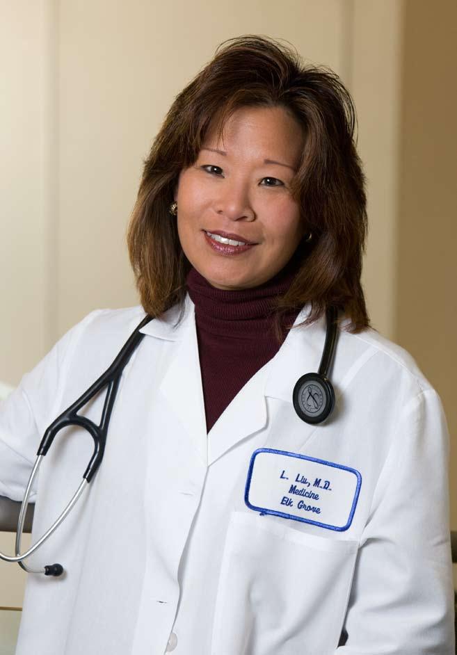 LISA M. LIU, MD Medicine Highly regarded by her peers and patients, with Member Patient Satisfaction scores close to 100, Dr. Liu is the face of Kaiser Permanente in Elk Grove.
