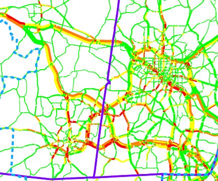Congestion Maps 2040 No Build (no