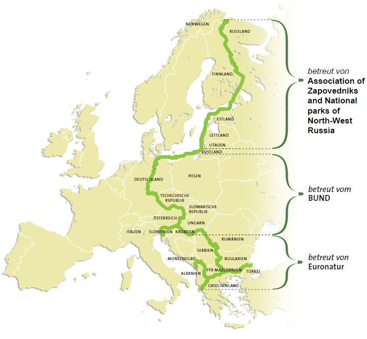 Former structure of the European Green Belt Initiative Fennoscandian Green Belt Situation 2 years ago: No over-all