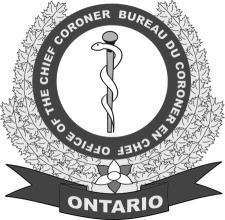 Office of the Chief Coroner Bureau du coroner en chef Verdict of Coroner s Jury Verdict du jury du coroner The Coroners Act Province of Ontario Loi sur les coroners Province de l Ontario We the