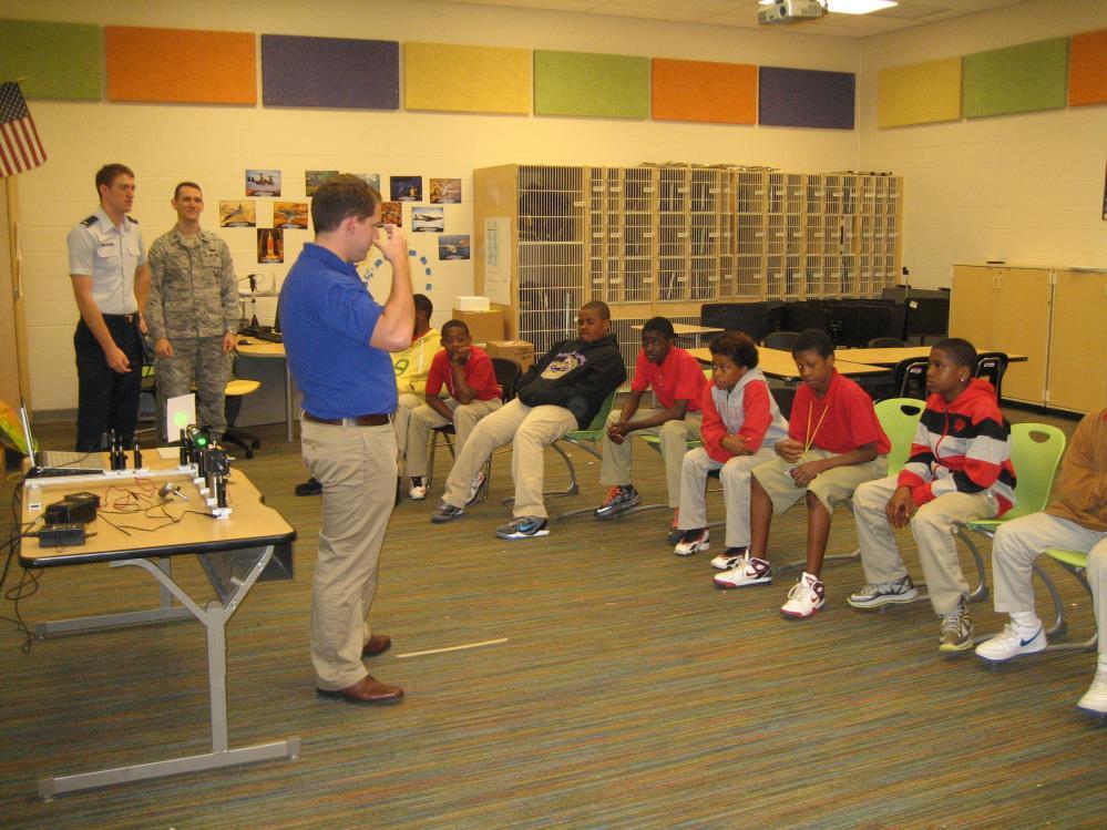 (a) (b) Figure 3: The LPD as part of the Boys 2 Men Program at the Rosa Parks Middle School in
