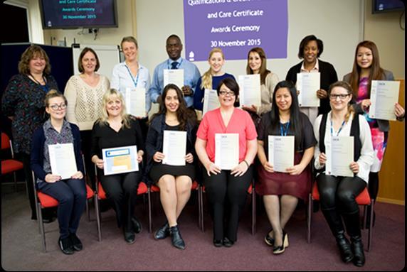 Care Certificate and Qualifications and Credit Framework 29 staff have successfully completed the Care Certificate and the Qualifications and Credit Framework (QCF) this year, qualifications to help