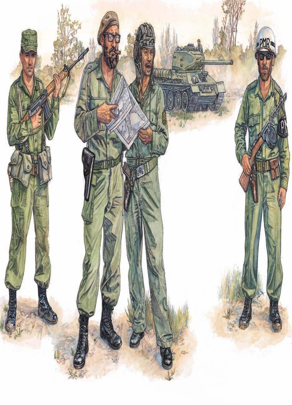 1 2 3 4 CUBAN REVOLUTIONARY ARMED FORCES 1: Infantry private 2: Comandante
