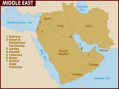 Middle Eastern Conflicts The Middle East is a region of the world that is in constant turmoil and conflict.