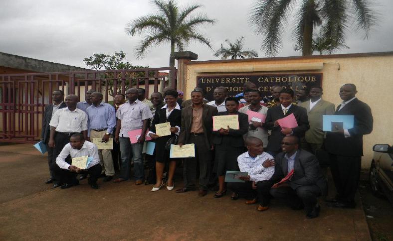Participants to the session after receiving certificates, UCAC September 2011 6.3.