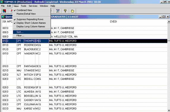 Overview ASSET II Query System Display Long Column Name displays the long name as a header name, i.e.,