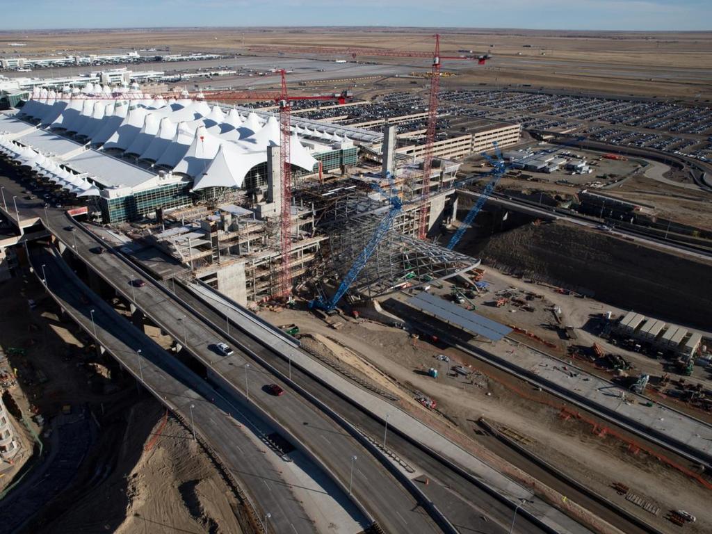 Construction Progress Denver Airport DIA south terminal