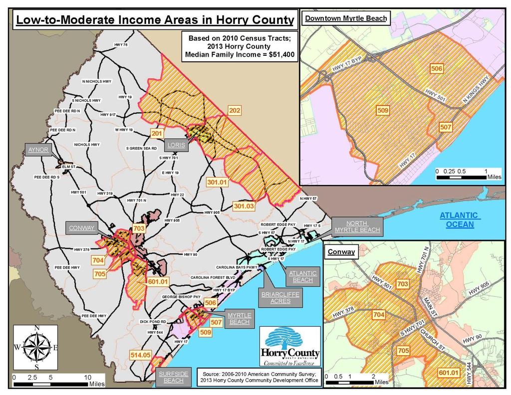 Horry County 2015* Low-to-Moderate Income Guidelines Myrtle Beach North Myrtle Beach Conway, SC Metropolitan Statistical Area Median Income $50,800 Income Category Extremely Low Income Upper Limit