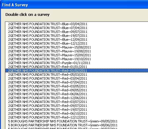 When you have completed the patient information be sure to click on Save to save your Survey.