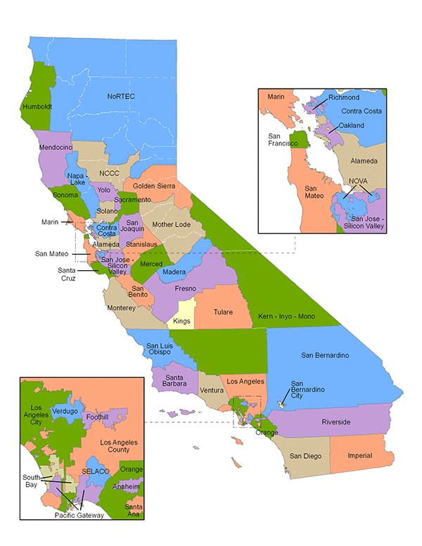 California Workforce Investment Boards America s Job Centers of California Locations California has 49 Workforce Investment Boards, each with