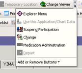 Customizing the Toolbar to Access the Depart Icon The Depart icon is located in the Actions Toolbar. In order to see the Depart Icon, you will need to customize it to your view.