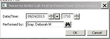 To Chart Tasks: 1. On Tracking Shell double click on task icon to open task list. 2. Check box for desired task. 3.