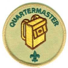 Quartermaster Qualifications: Appointed by the SPL subject to Scoutmaster approval. Duties: Keeps current and accurate inventory of Troop equipment and supplies.