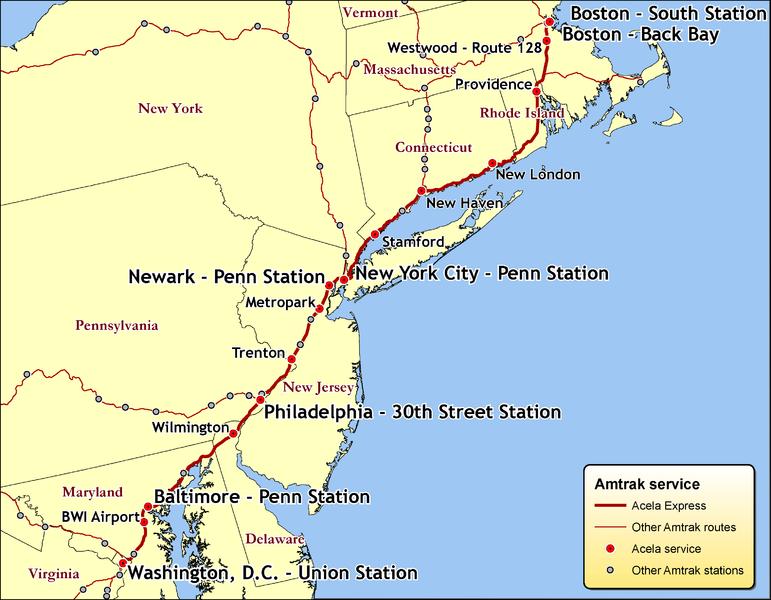 3 (U) TSA-OI Assessment (U) Overview (U//FOUO) One high-speed rail line currently exists within the U.S. mass transit system Amtrak s Acela Express service.