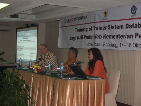 Various Scenes during TOT for MONE s Wali PadatiWeb Socialization of EMIS Strengthening for all districts all over Indonesia.