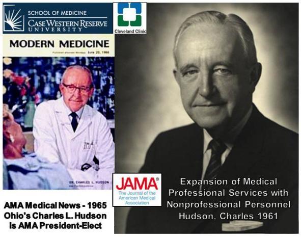 Exchange of Ideas and Values: A Novel Solution Presented to the American Medical Association 1961 Charles Hudson, MD in the Journal of the American