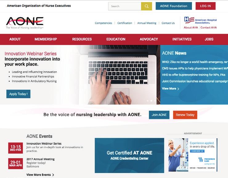 ONLINE Website AONE s website www.aone.