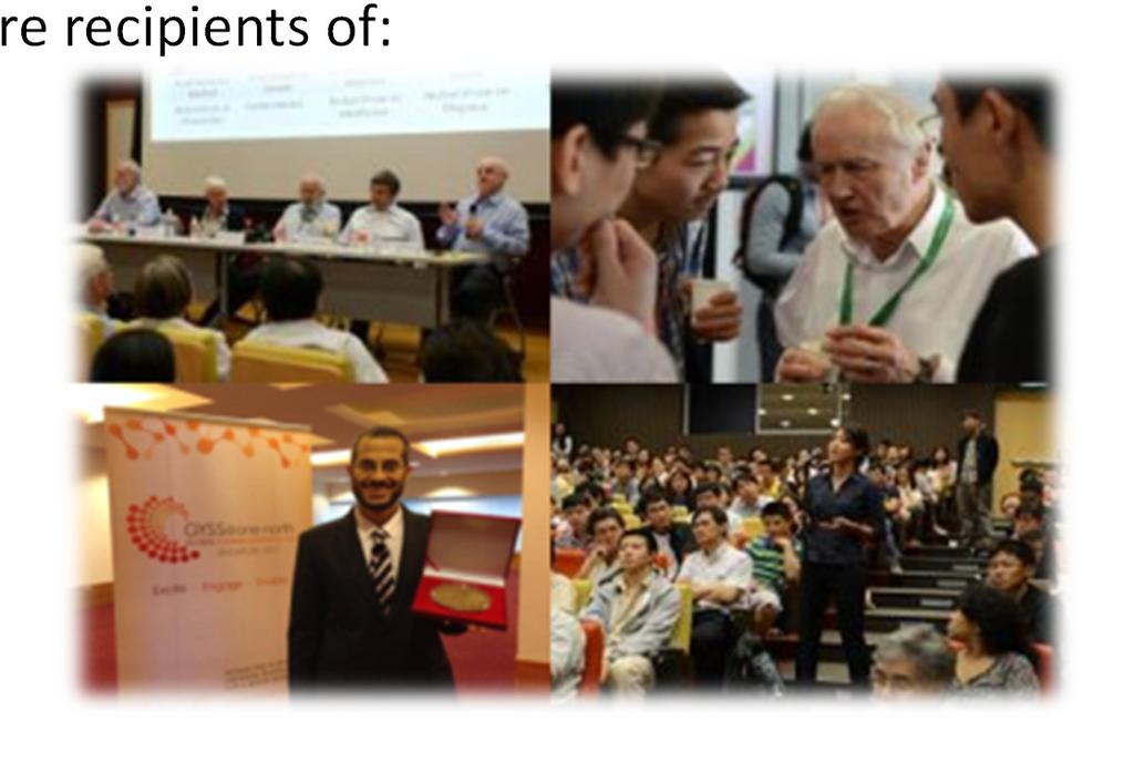 GYSS@One-North An inter-disciplinary gathering of young scientists (PhDs and post-docs below age of 35) from around the world to dialogue with eminent science and technology leaders ( speakers ) in