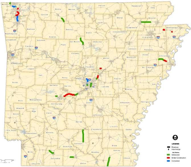 Connecting Arkansas Program Completed 4 Projects 19 Miles $141 Million Under
