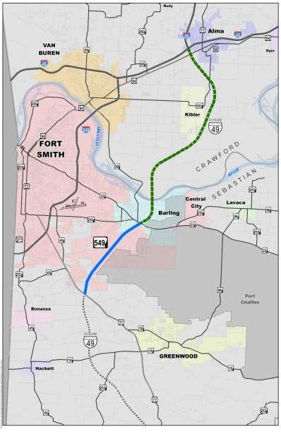 Highway 22 to Interstate 40 Alignment Approved 1997 Future