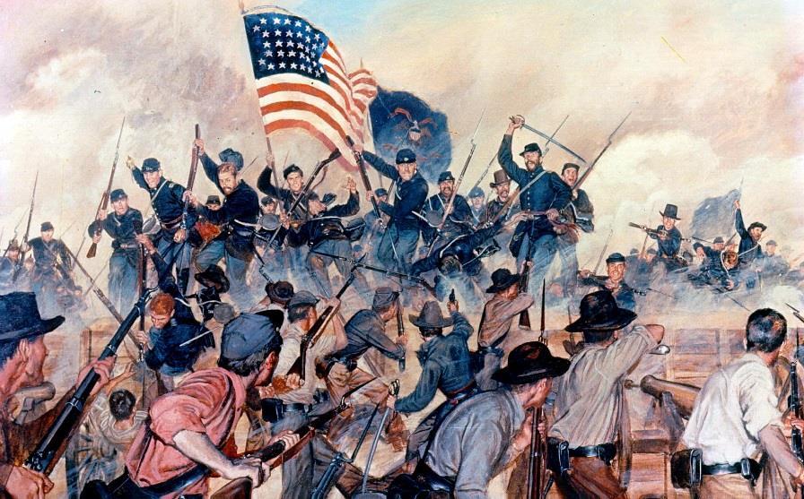 VICKSBURG While the Battle of Gettysburg was being fought in Pennsylvania, Union forces under General Grant were moving on the town of Vicksburg, Mississippi, as they tried to gain complete control