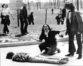 Anti-War Demonstrations May 4, 1970 4 students shot dead.