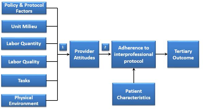 Conceptual Framework A conceptual framework for interprofessional bundle implementation guided the study (see Figure 1-3).