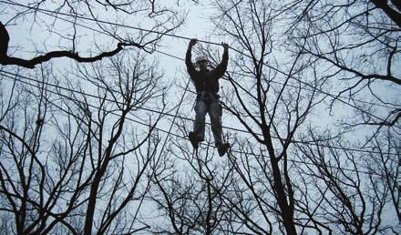 Honorable Mention Student High Wire Loyola students who attend Outdoor Adventure Retreat in Wisconsin take part