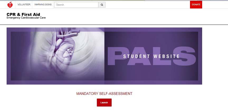 Students are required to complete an online self-assessment test prior to coming to PALS. See instructions below. Come to class prepared.